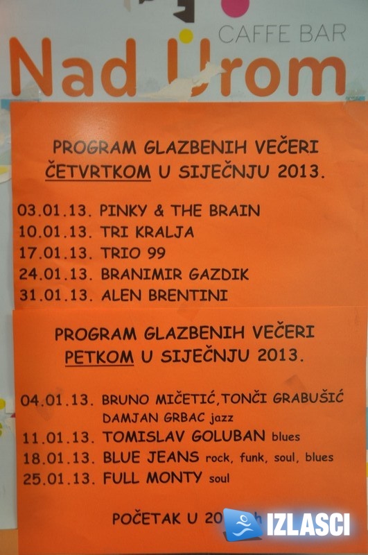 Nad Urom je svaki četvrtak koncertni